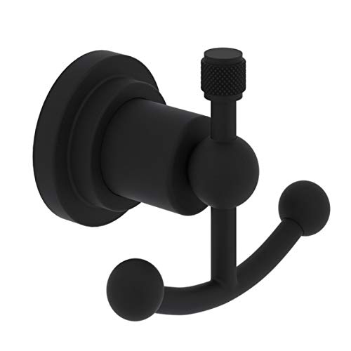 Campo Double Robe Hook in Matte Black