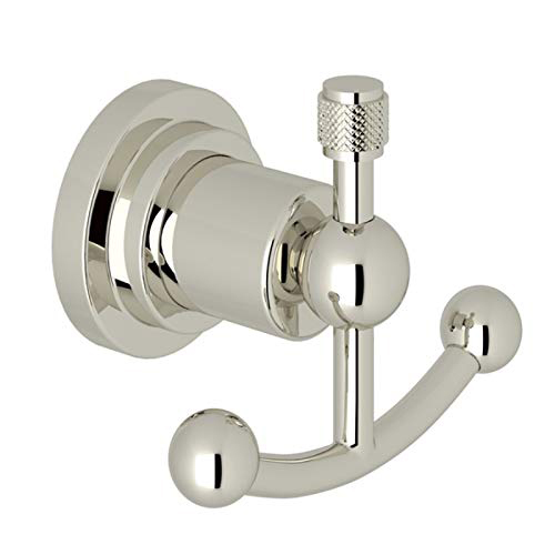 Campo Double Robe Hook in Polished Nickel