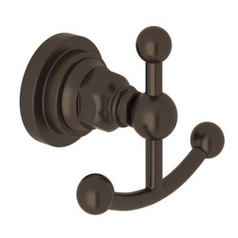 Campo Double Robe Hook in Tuscan Brass