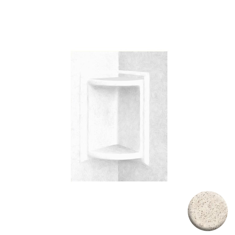 Corner Soap Shelf 5-3/4x11" in Almond Galaxy