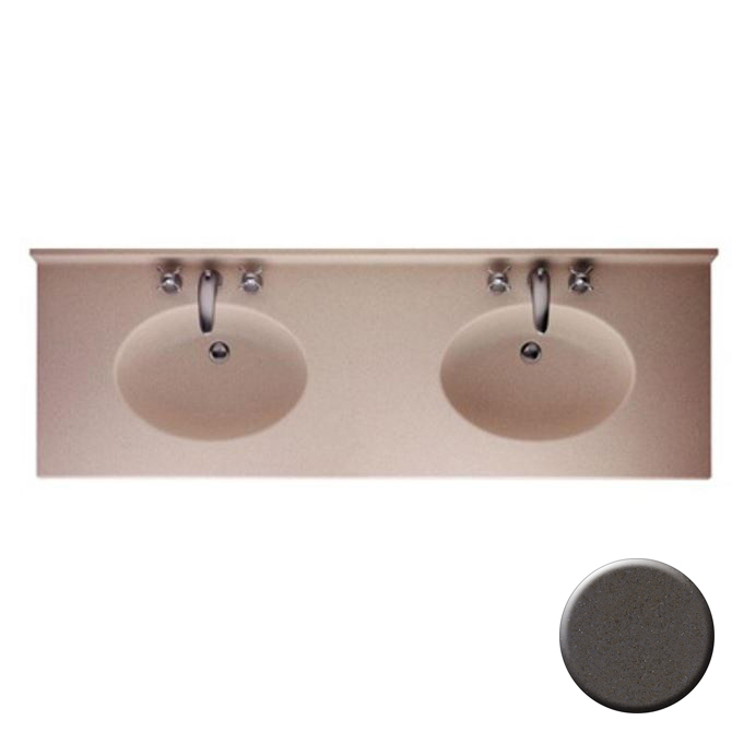Chesapeake 73x22-1/2" Double Bowl Vanity Top in Canyon