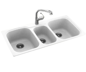 Three Bowl Kitchen Sinks