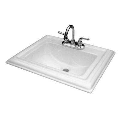 Avalon 22x18" Drop-In Lav Sink in White