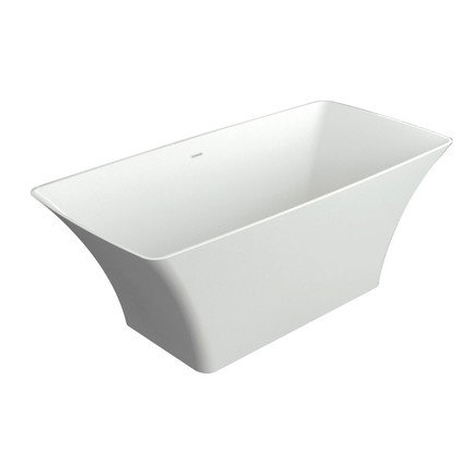Lynville 60-3/64x30x24" Freestanding Tub w/Drain in White