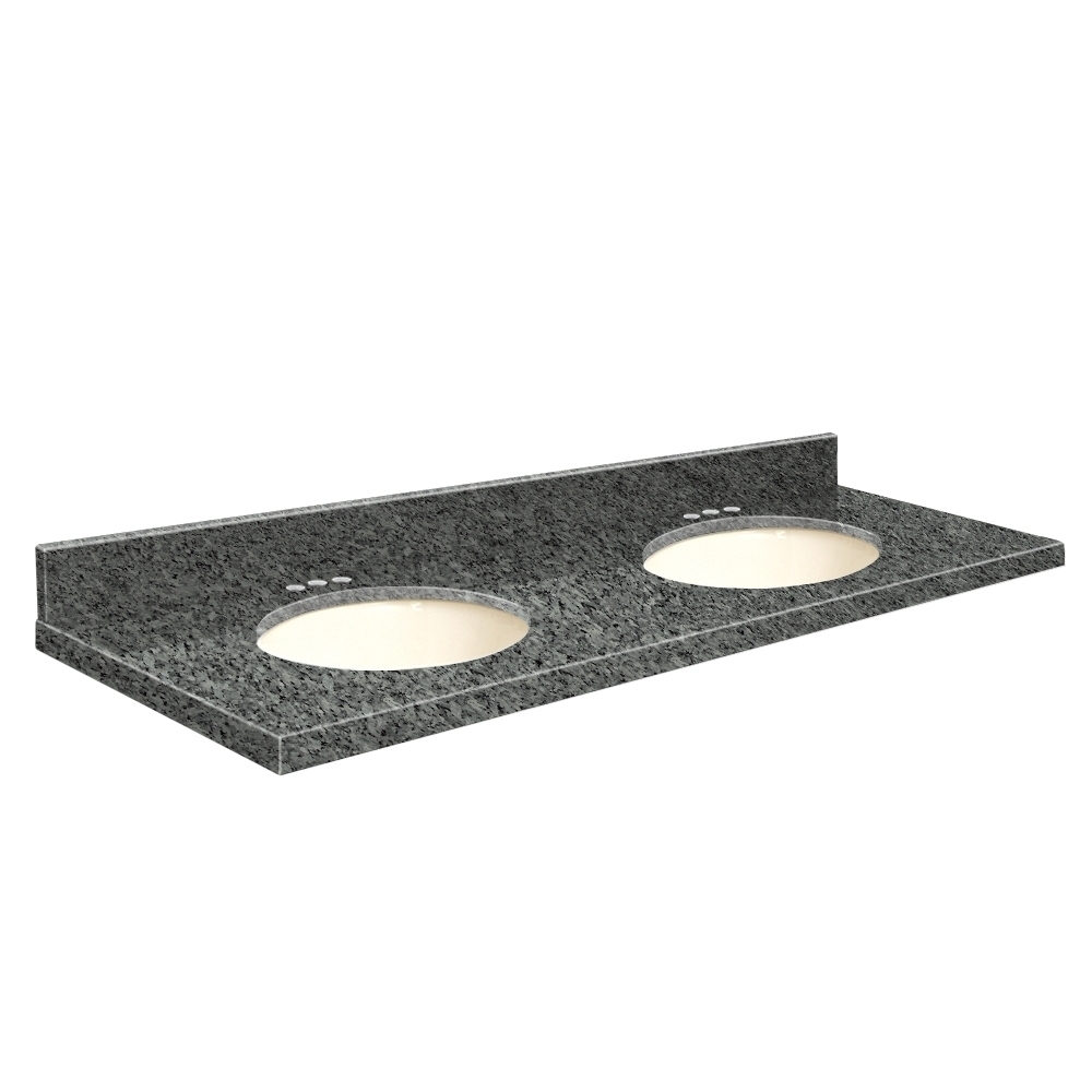 VANITY TOP 61X22 4CC GRANITE G61222-E8-A-B-4 BLUE PEARL