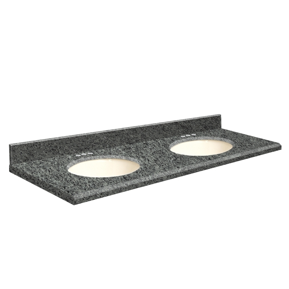 VANITY TOP 61X22 4CC GRANITE G61222-E8-E-B-4 BLUE PEARL