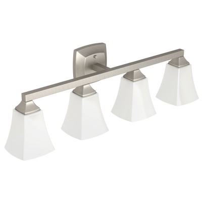 Voss Four Globe Bath Light in Brushed Nickel