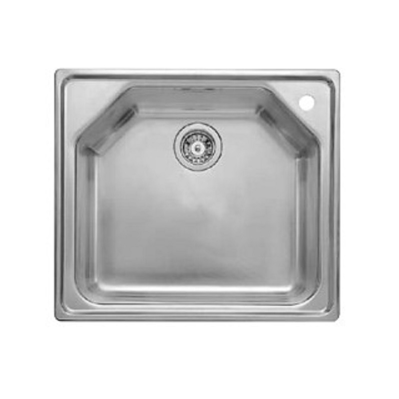 Tec 25x22x8" Stainless Steel Single Bowl Drop-In Sink 1 Hole