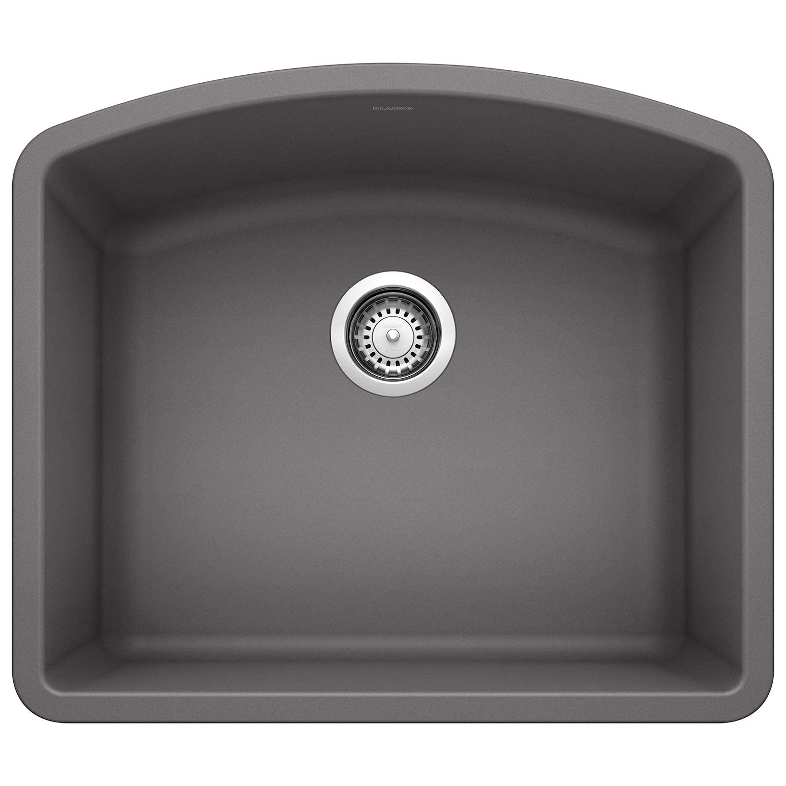 Diamond 24x20-13/16x10" Single Bowl Undermount Sink, Cinder