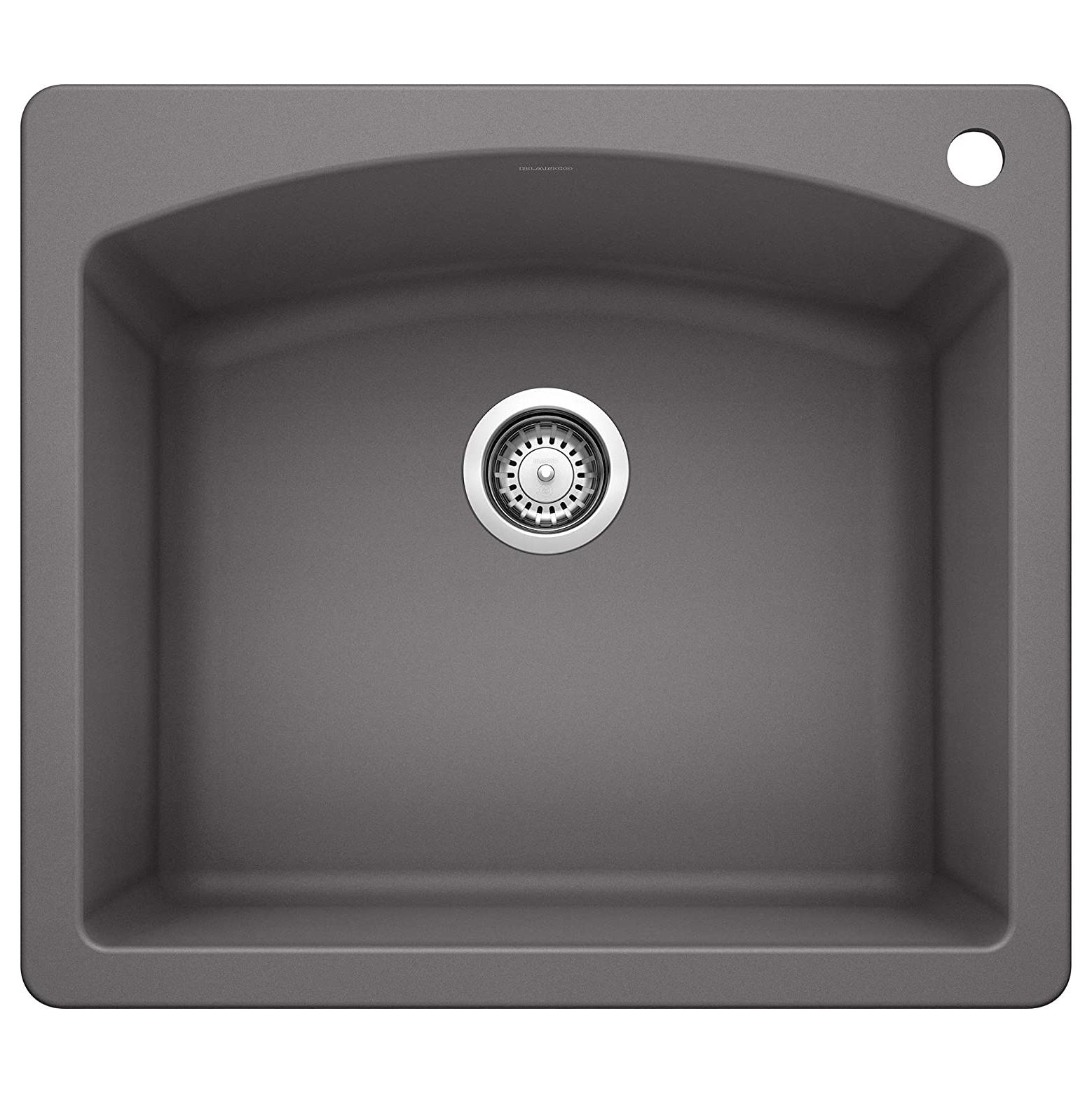 Diamond 25x22x10" Single Kitchen Sink in Cinder w/1 Hole