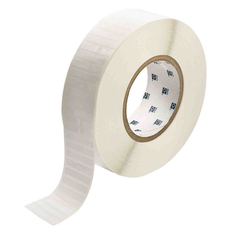 Glossy Polyester Labels .25x1.5" White 10,000 per Roll