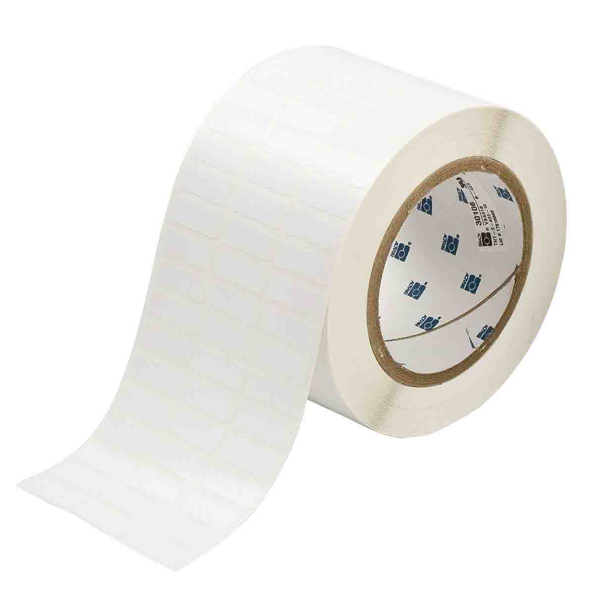 Glossy Polyester Labels .375x1" White 10,000 per Roll