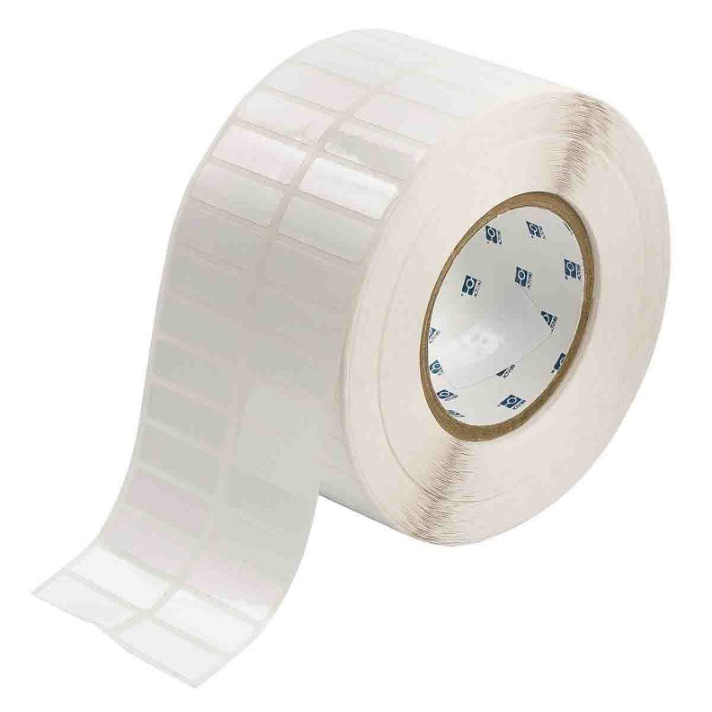 Glossy Polyester Labels .5x1.5" White 10,000 per Roll