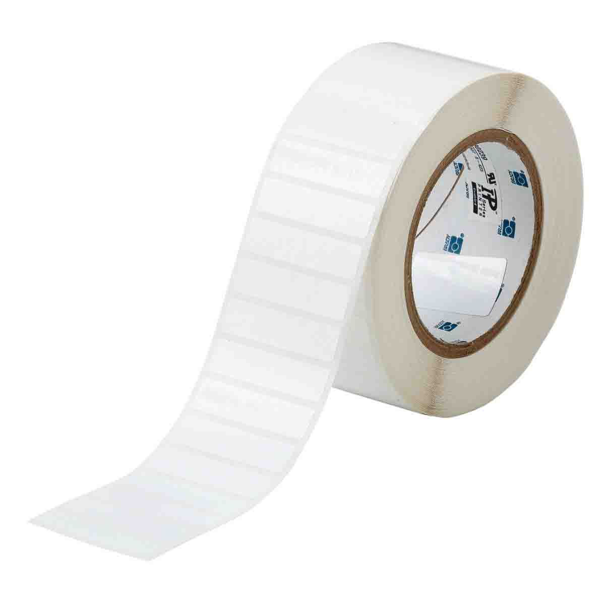 Glossy Polyester Labels .5x2" White 3,000 per Roll