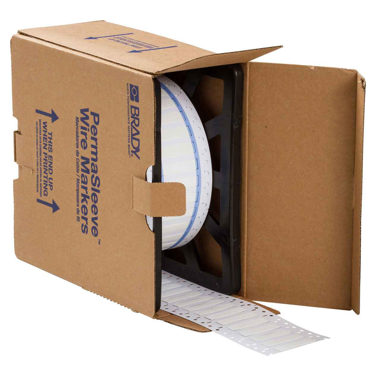 PermaSleeve PS Double Side Wire Marking Sleeves White 2,500 per Roll
