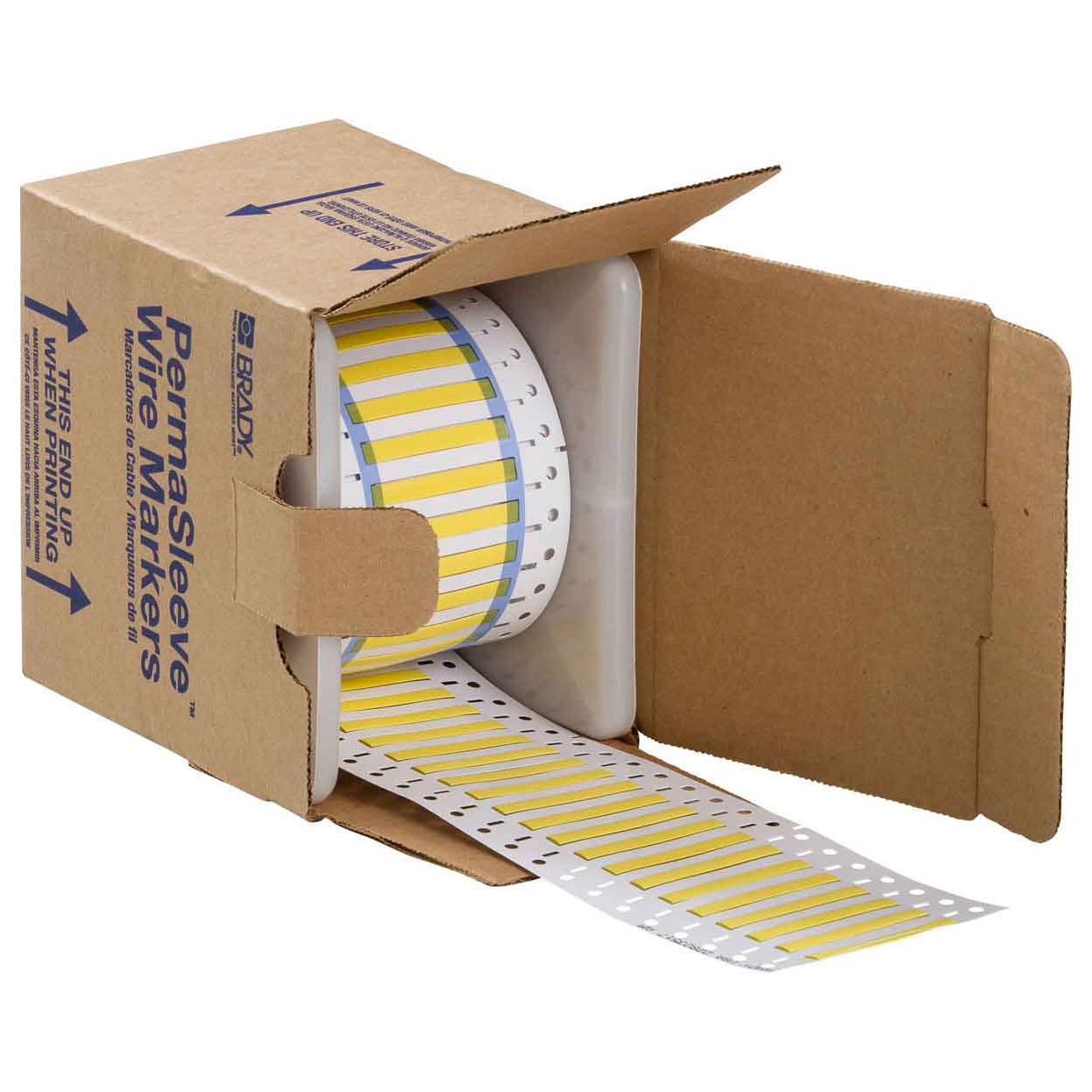 PermaSleeve .125x2" Wire Marking Sleeves Yellow 2,500 per Roll
