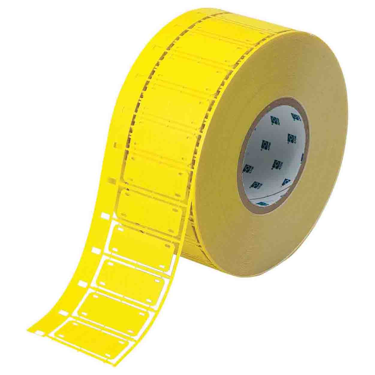 Nomex 0.80x2.2" Cable & Harness Marking Tags Yellow 2,500 per Roll
