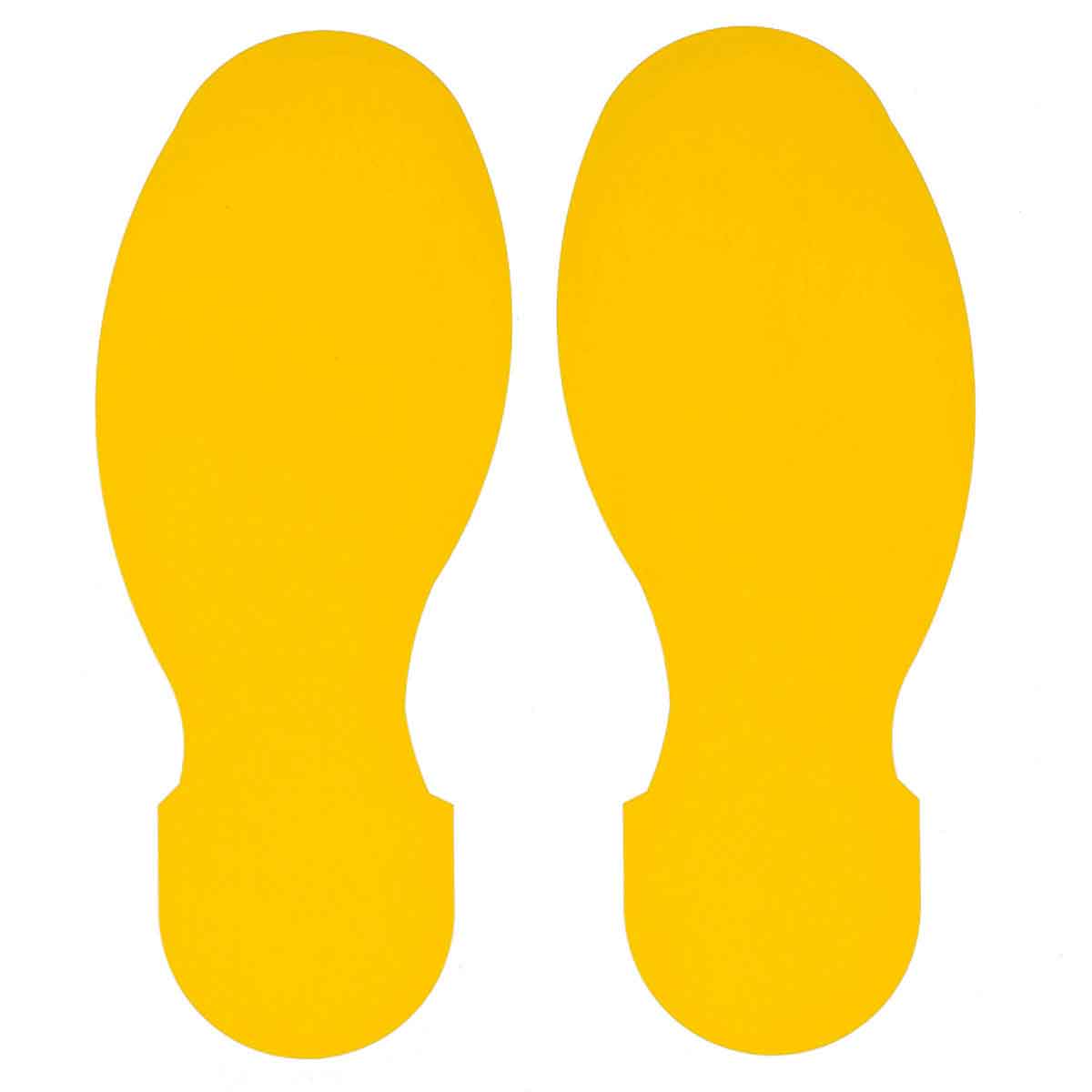 Toughstripe 3-1/2"x10" Yellow Footprint Floor Marks