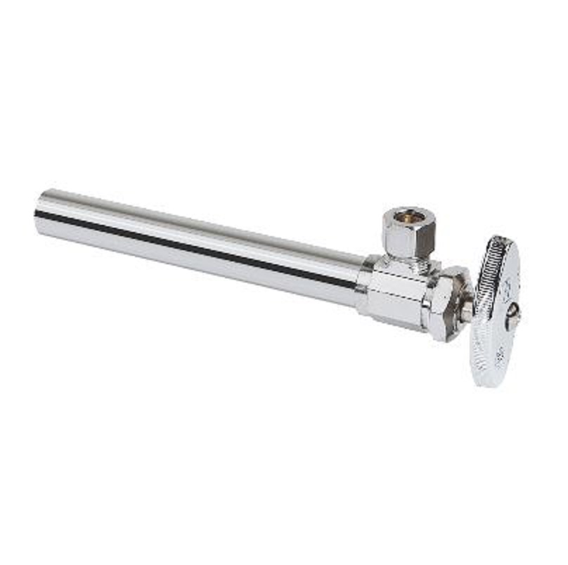 Stop Angle 1/2"X3/8" Chrome Plated SWTXCMP with Copper Sweat Lead Free Maximum Pressure 125 PSI