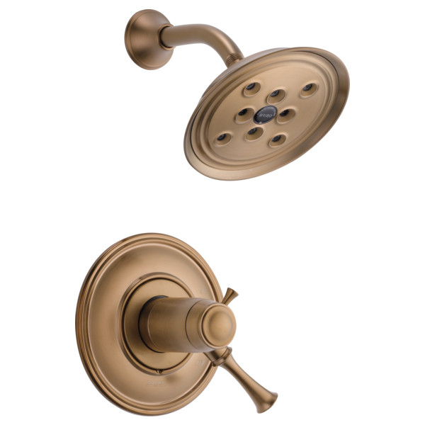 Baliza Shower Trim W/Single-Function Showerhead In Brushed Bronze