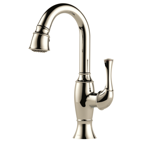 Talo Single Hole Kitchen Faucet in Polished Nickel