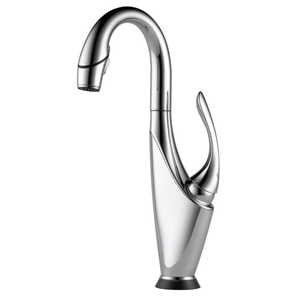 Vuelo Single Hole, 2 or 3 Hole Kitchen Faucet in Chrome