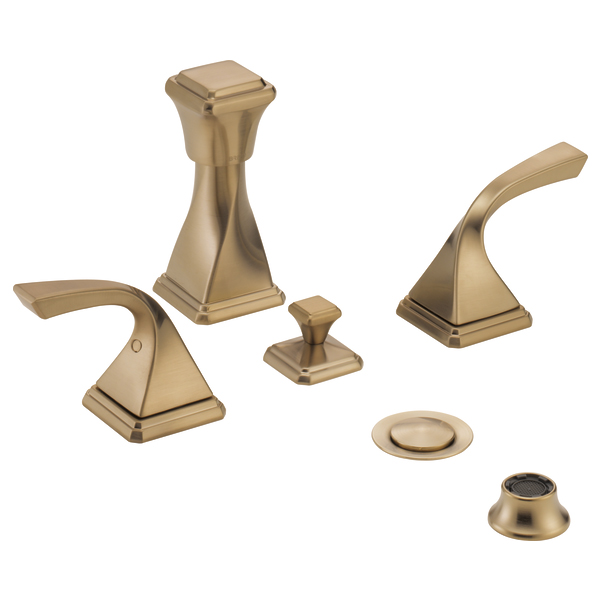 Virage 4 Hole Bidet Faucet in Luxe Gold