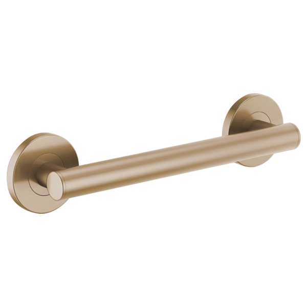 Euro 12" Round Grab Bar in Luxe Gold