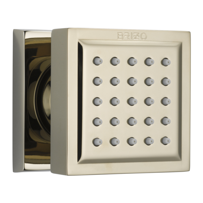 Brizo Essential Surface Mount Square Body Spray In Polished Nickel