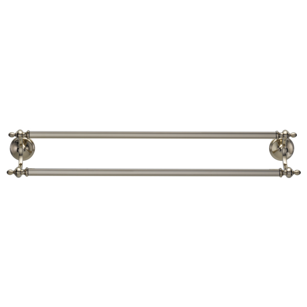 Charlotte 24" Double Towel Bar in Polished Nickel