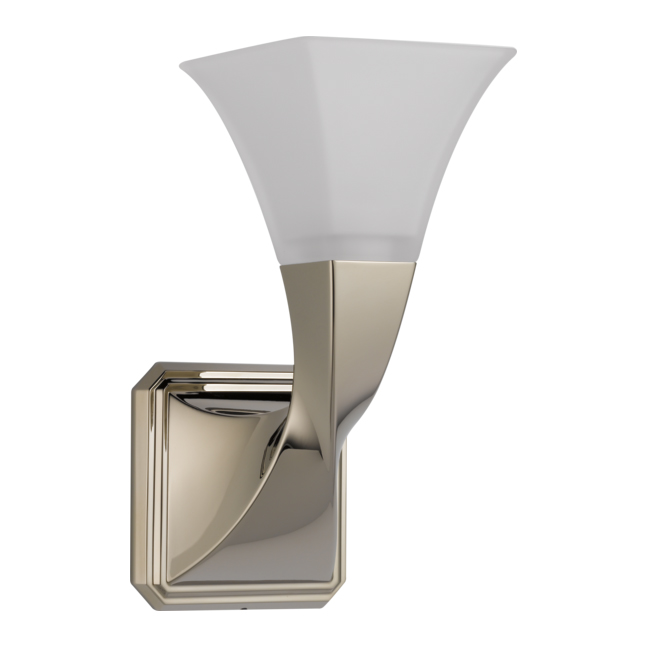 Virage Single Light Sconce in Polished Nickel