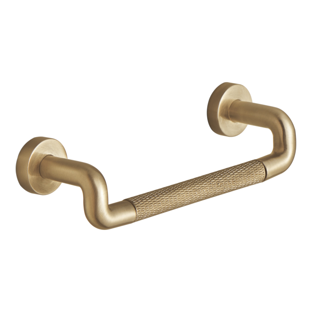 Litze Drawer Pull w/Knurling in Luxe Gold