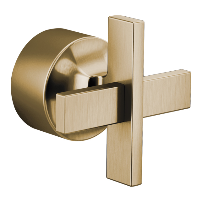 Levoir Pressure Balance Cross Handle Kit in Luxe Gold