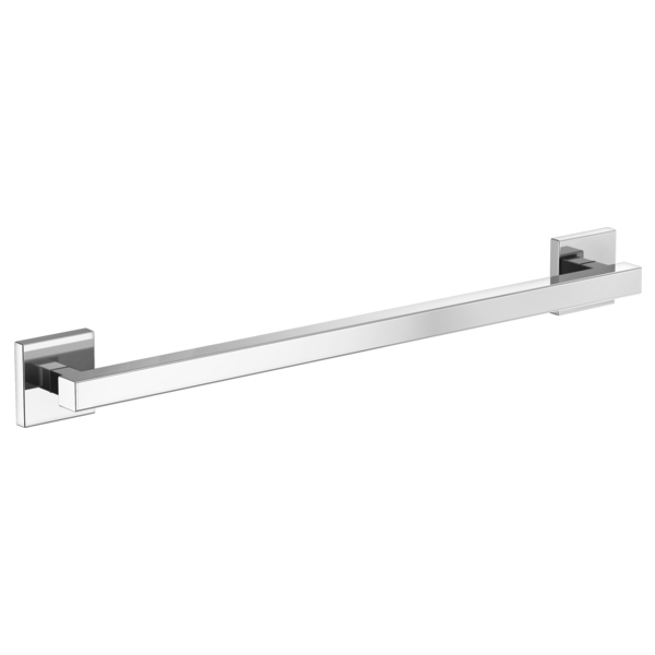 Brizo 24" Euro Square Grab Bar in Polished Chrome