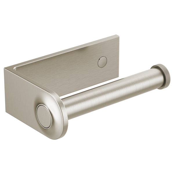 Brizo Kintsu Open Post Toilet Paper Holder in Luxe Nickel