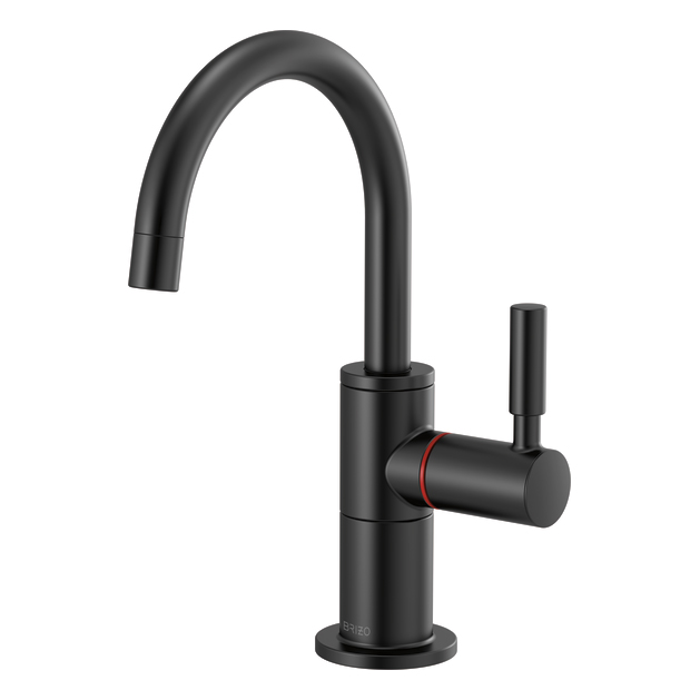 Brizo Instant Hot Faucet w/Arc Spout in Matte Black