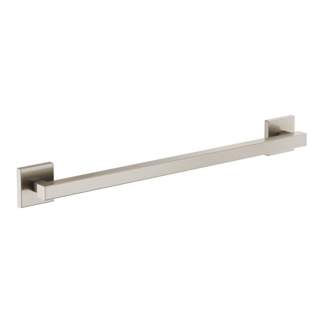 Brizo 24" Euro Square Grab Bar in Luxe Nickel