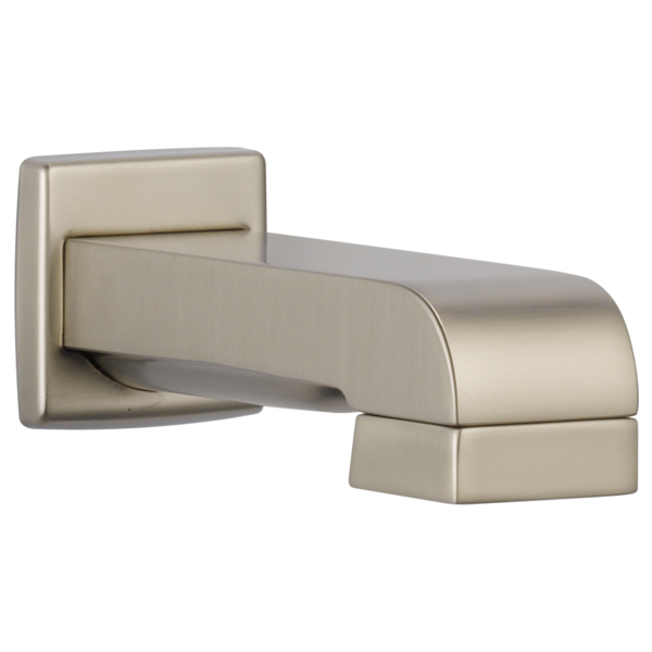 Brizo Siderna Pull-Down Diverter Tub Spout in Brushed Nickel