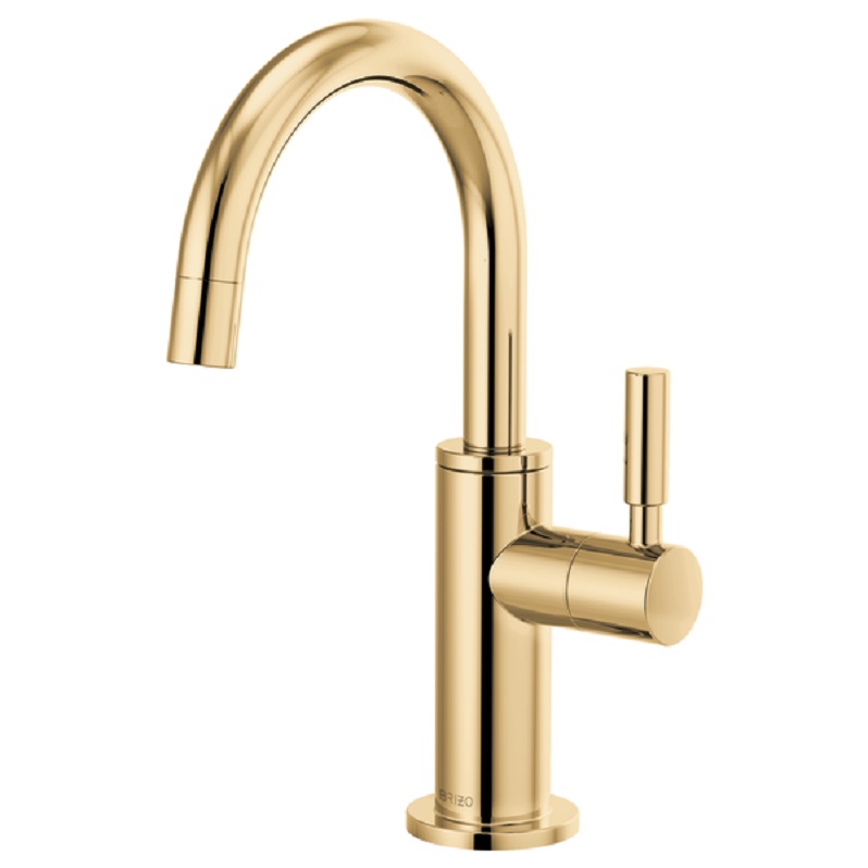 Brizo Beverage Faucet w/Arc Spout in Polished Gold