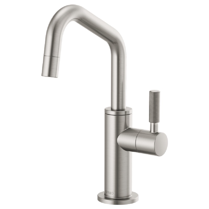 Litze Beverage Faucet w/Angle Spout & Knurl Hndl in Stainless