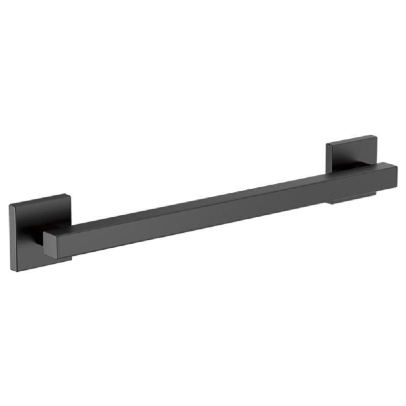 Brizo 18" Linear Square Grab Bar in Matte Black