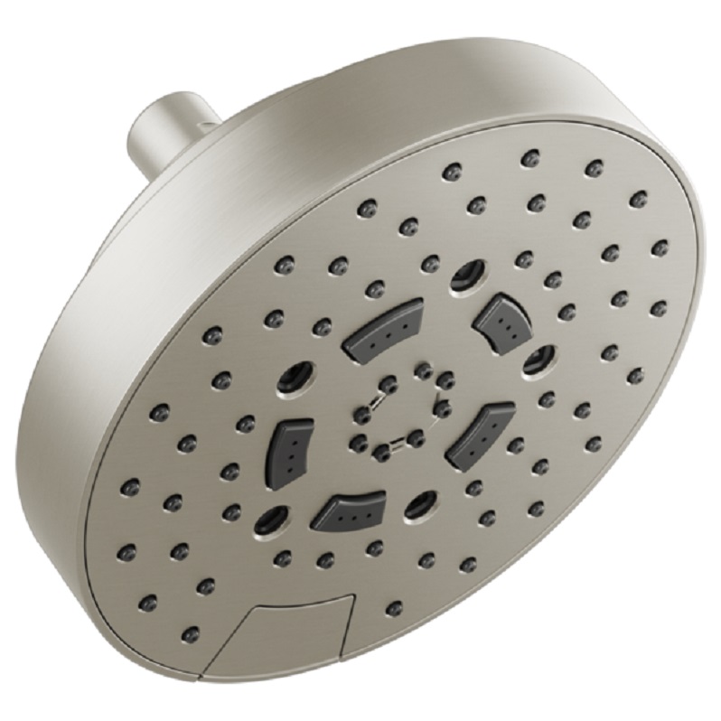Brizo Essential 7" 5-Function Showerhead in Luxe Nickel, 1.75 gpm