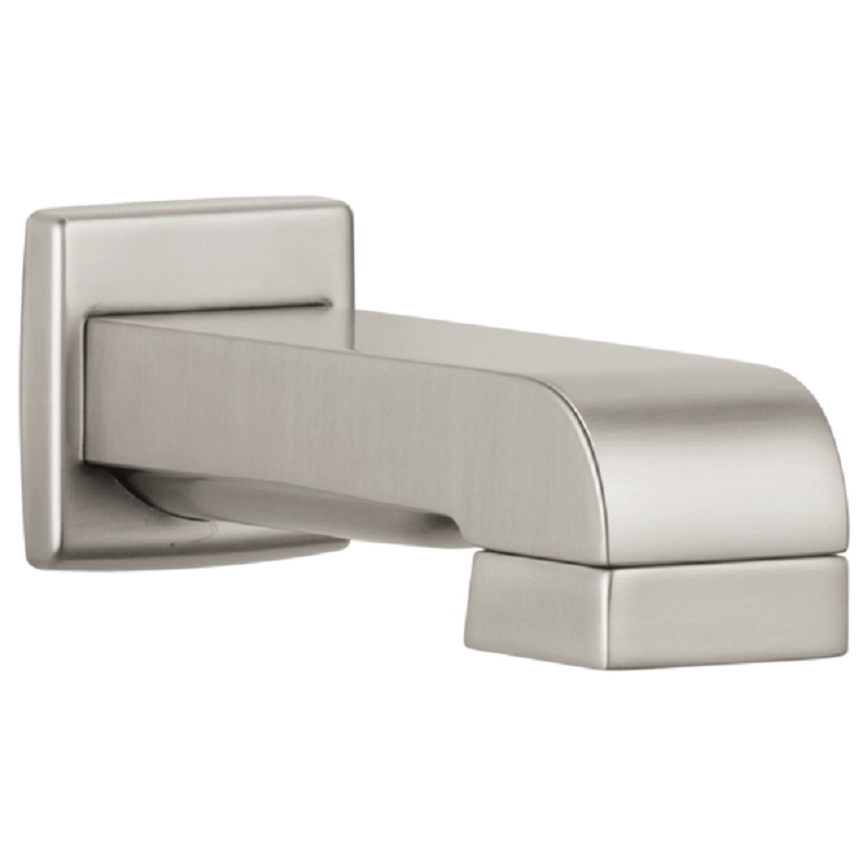 Brizo Siderna Pull-Down Diverter Tub Spout in Luxe Nickel