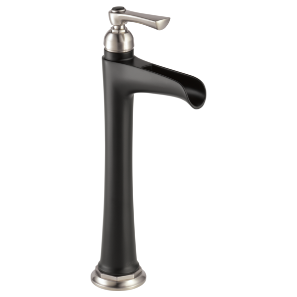 Brizo Rook Single Hole Vessel Lav Faucet in Luxe Nickel/Matte Black