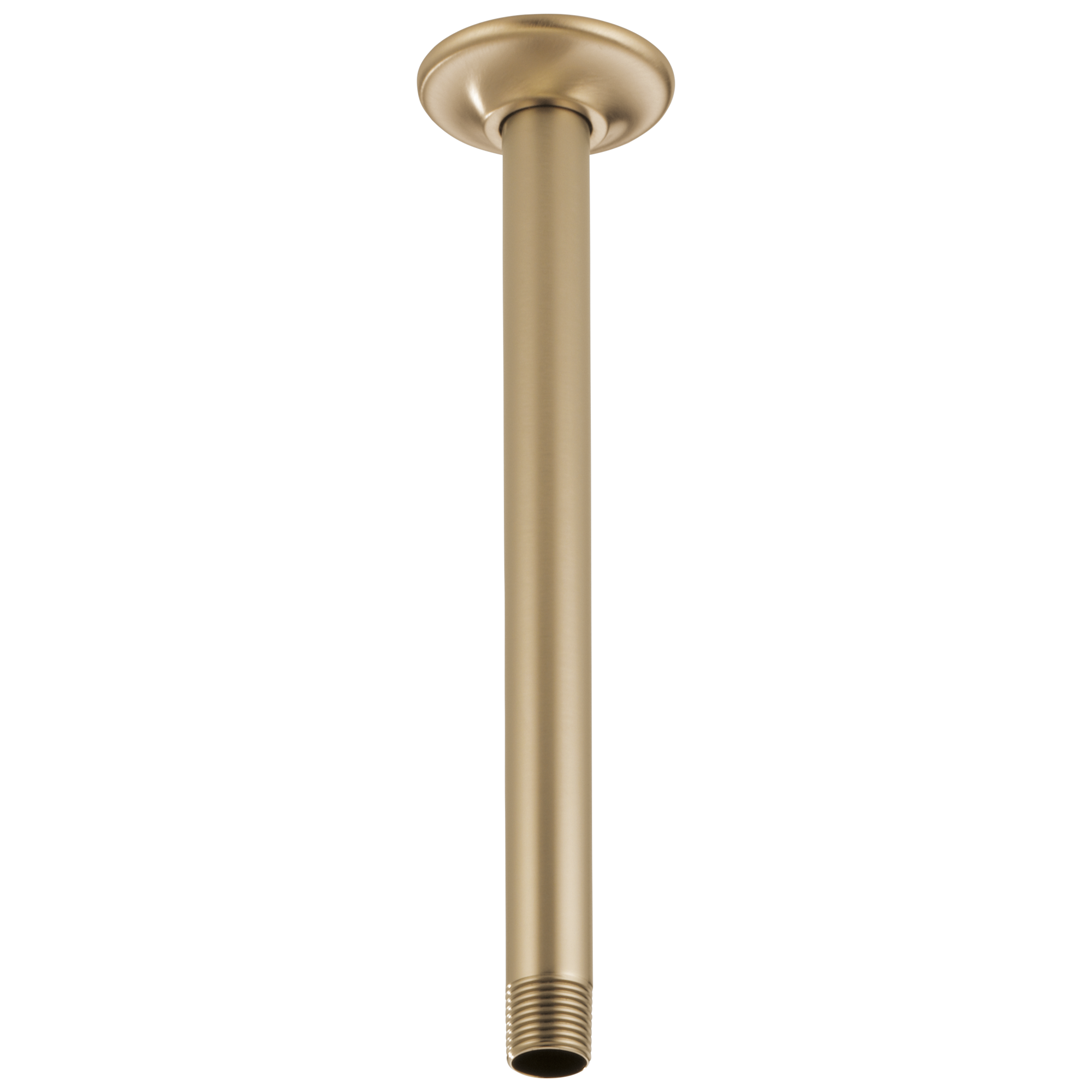 10" Ceiling Mount Shower Arm & Flange in Luxe Gold