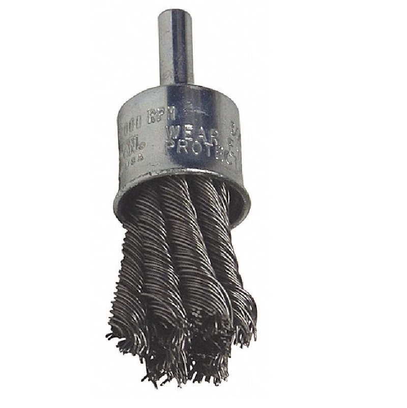 End Brush 1" Diameter .010" Stainless Steel Wire Knot Wire