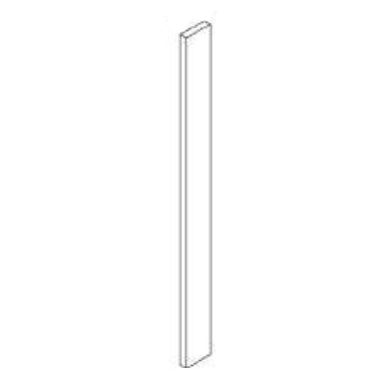 Wall/Base Filler 6x30" in White 1 pc