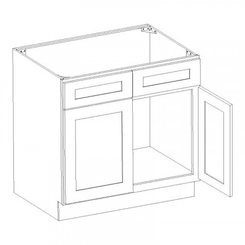 Sink Base Cabinet 36x24x34-1/2" in Maple Alma Caramel