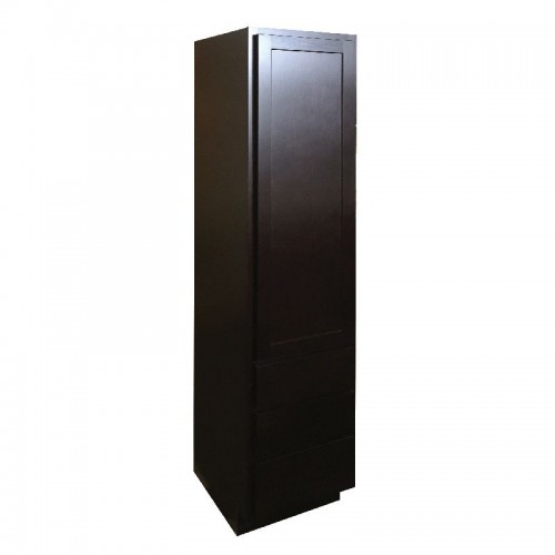 Georgetown 18x21x80" Tall Linen Cabinet in Maple Onyx