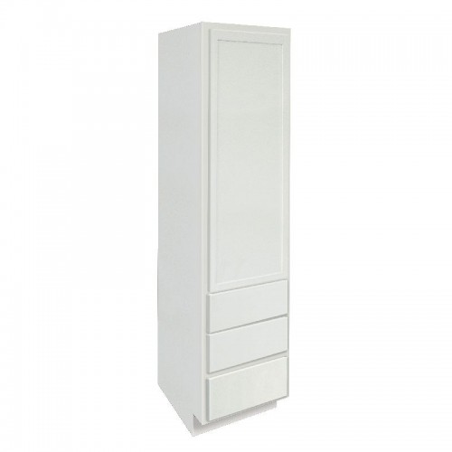 Georgetown 18x21x80" Tall Linen Cabinet in White